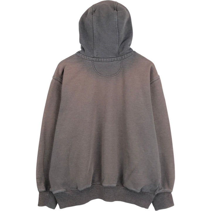 Carhartt ORIGINAL FIT sweatshirt pullover hoodie, men's size L cotton Charcoal Vintage Second Hand