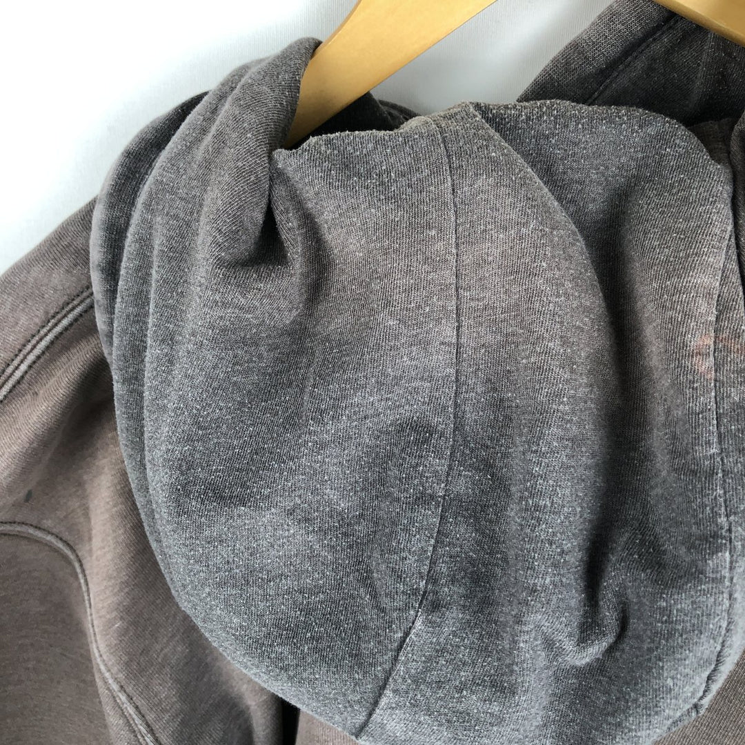 Carhartt ORIGINAL FIT sweatshirt pullover hoodie, men's size L cotton Charcoal Vintage Second Hand