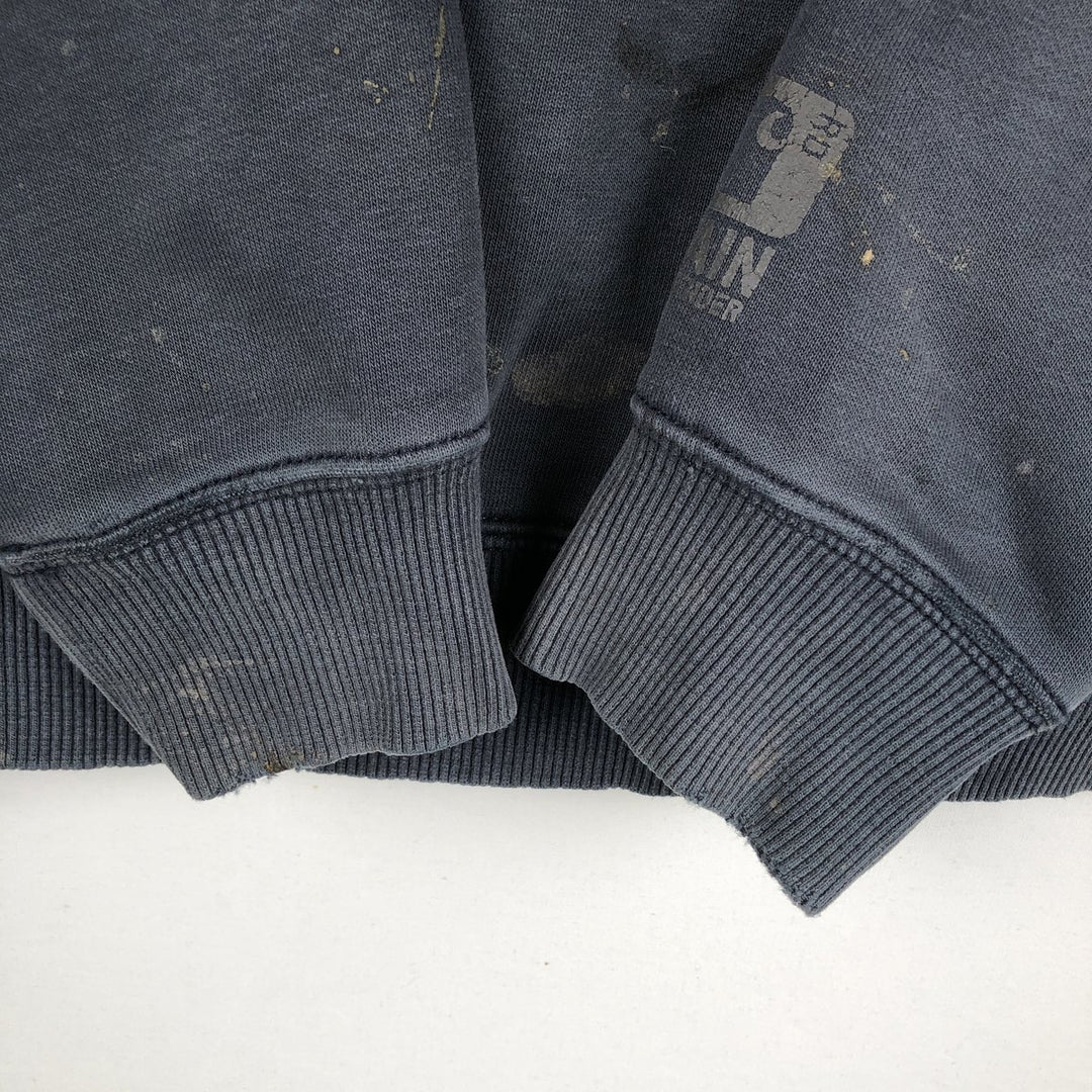 Carhartt ORIGINAL FIT sweatshirt pullover hoodie, men's size M unclear navy blue type Vintage Second Hand