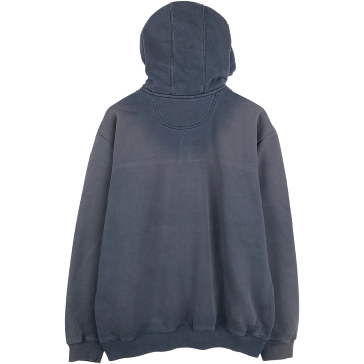 Carhartt Sweat Half Zip Hoodie Men's L size cotton navy blue type Vintage Second Hand