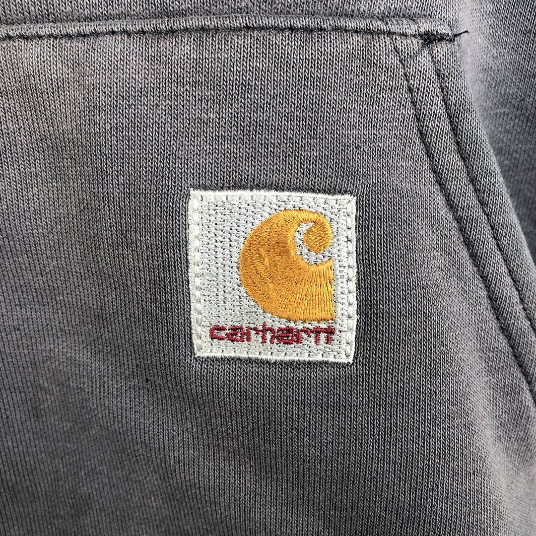 Carhartt Sweat Half Zip Hoodie Men's L size cotton navy blue type Vintage Second Hand