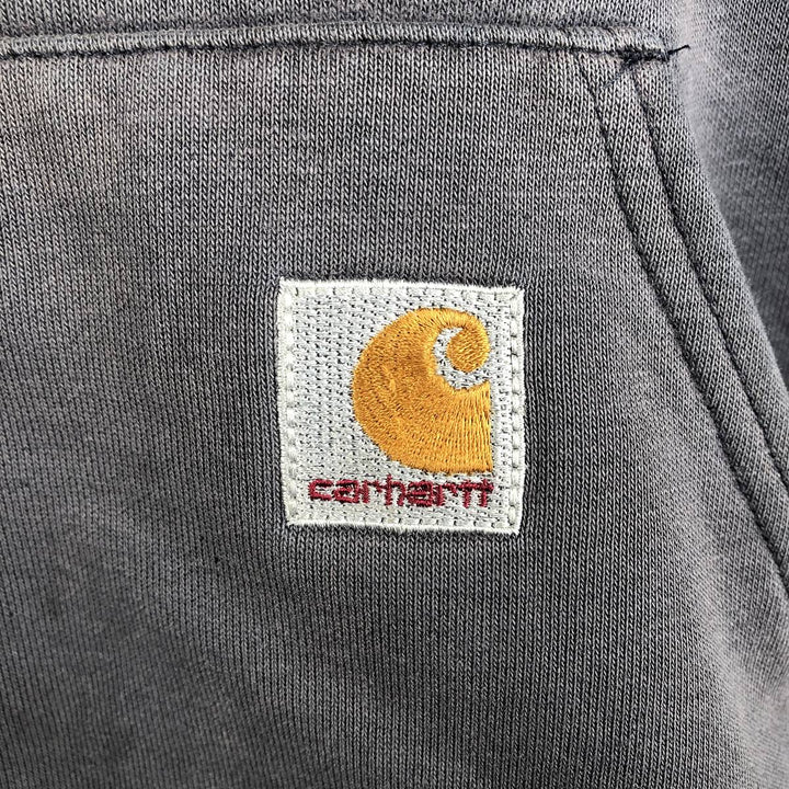 Carhartt Sweat Half Zip Hoodie Men's L size cotton navy blue type Vintage Second Hand