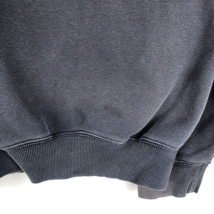 Carhartt Sweat Half Zip Hoodie Men's L size cotton navy blue type Vintage Second Hand