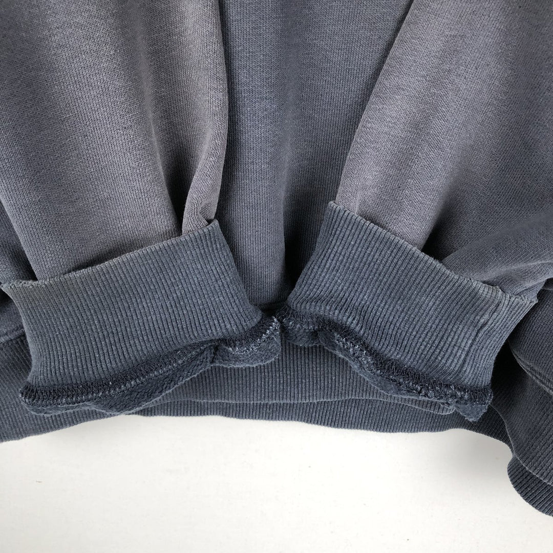 Carhartt Sweat Half Zip Hoodie Men's L size cotton navy blue type Vintage Second Hand