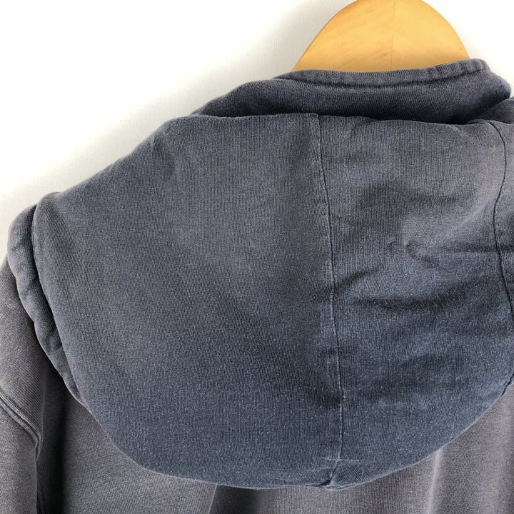 Carhartt Sweat Half Zip Hoodie Men's L size cotton navy blue type Vintage Second Hand