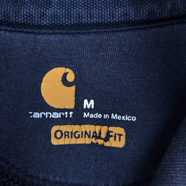 Carhartt ORIGINAL FIT sweatshirt pullover hoodie, men's size M unclear navy blue type Vintage Second Hand
