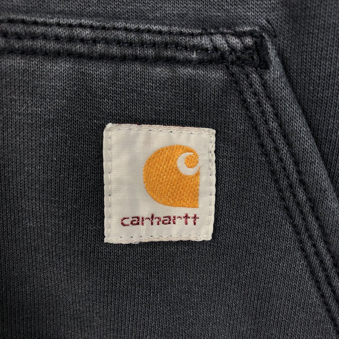 Carhartt ORIGINAL FIT sweatshirt pullover hoodie, men's size M unclear navy blue type Vintage Second Hand