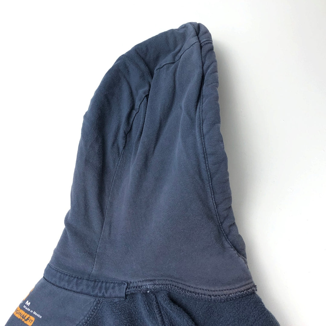 Carhartt ORIGINAL FIT sweatshirt pullover hoodie, men's size M unclear navy blue type Vintage Second Hand