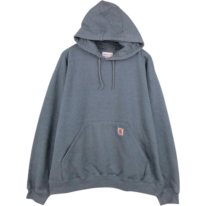 Carhartt Men's XXL Pullover Hoodie cotton Charcoal Vintage Second Hand
