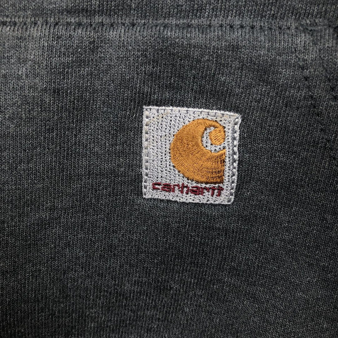 Carhartt Men's XXL Pullover Hoodie cotton Charcoal Vintage Second Hand