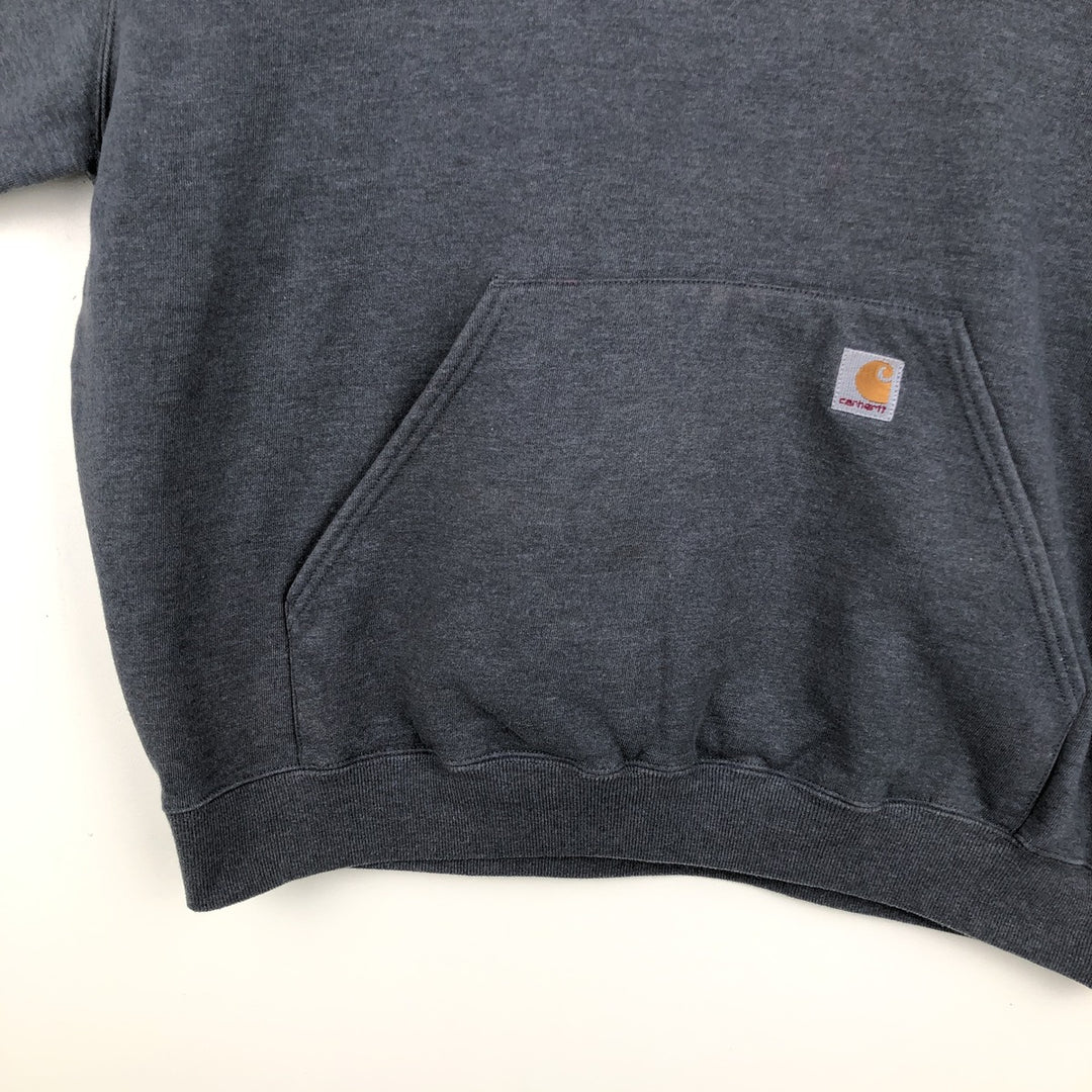 Carhartt Men's XXL Pullover Hoodie cotton Charcoal Vintage Second Hand