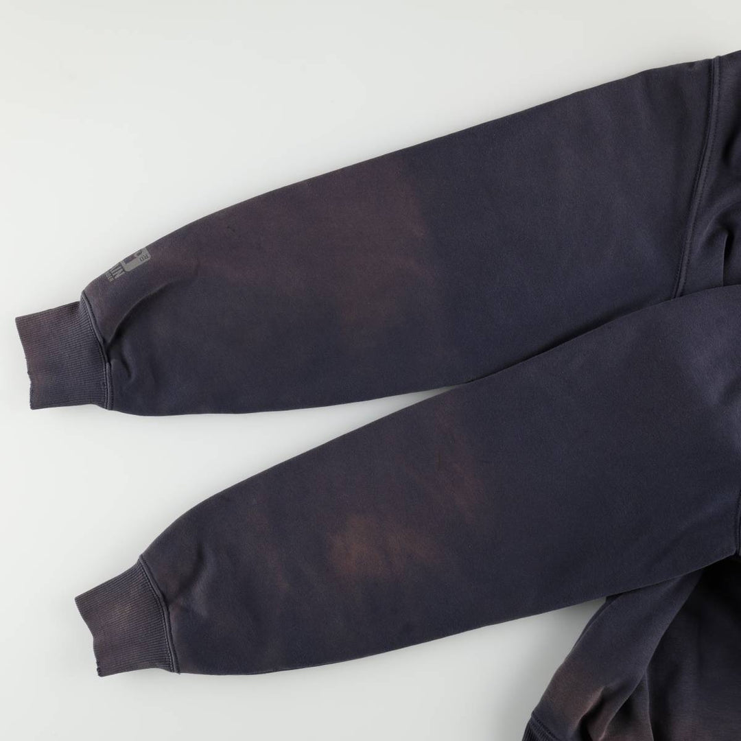 Carhartt ORIGINAL FIT sweatshirt half zip hoodie, men's size L cotton black type Vintage Second Hand