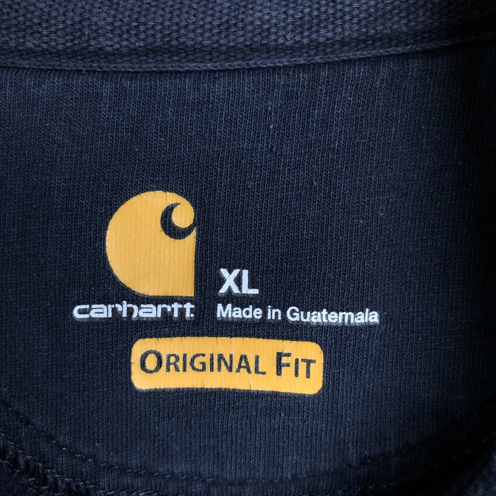 Carhartt ORIGINAL FIT sweatshirt pullover hoodie, men's XL size cotton navy blue type Vintage Second Hand