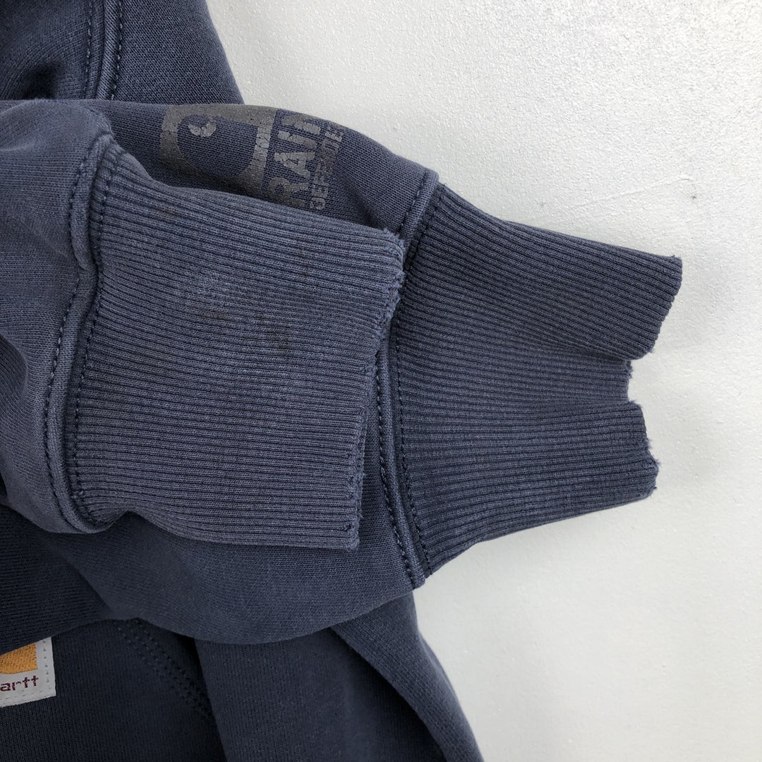 Carhartt ORIGINAL FIT sweatshirt pullover hoodie, men's XL size cotton navy blue type Vintage Second Hand