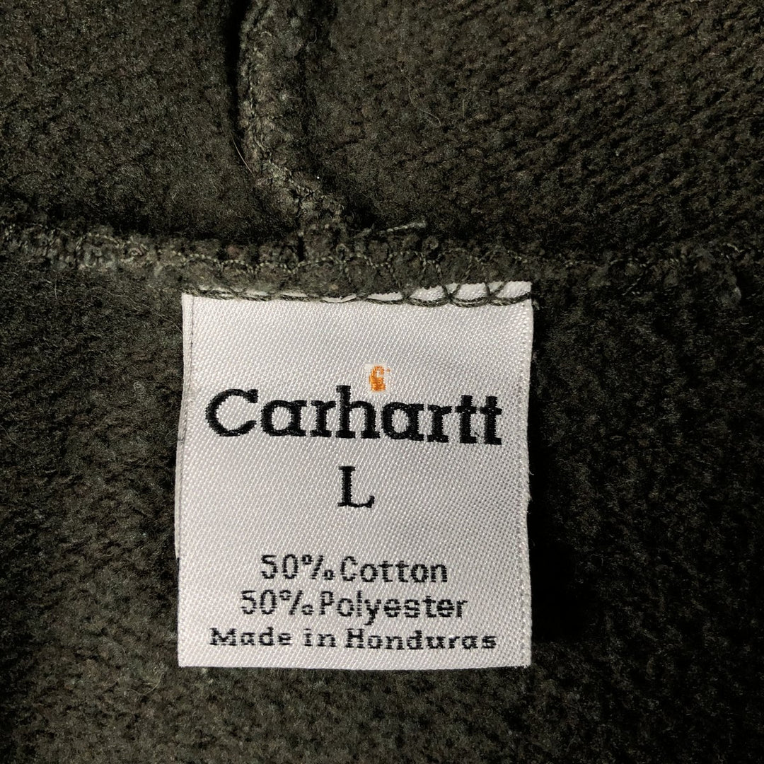 Carhartt Sweat Pullover Hoodie Men's Size L cotton Khaki type Vintage Second Hand