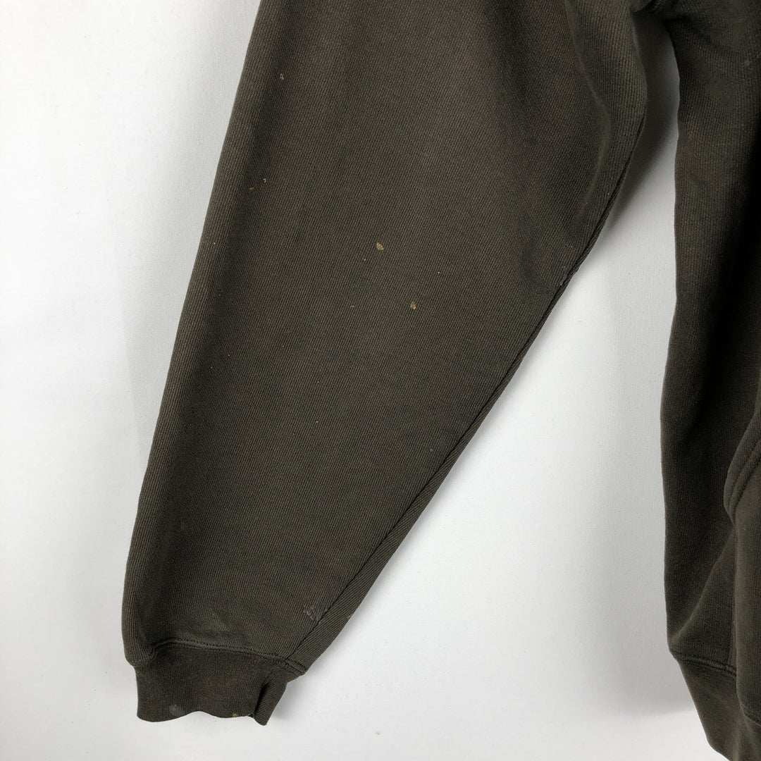 Carhartt Sweat Pullover Hoodie Men's Size L cotton Khaki type Vintage Second Hand