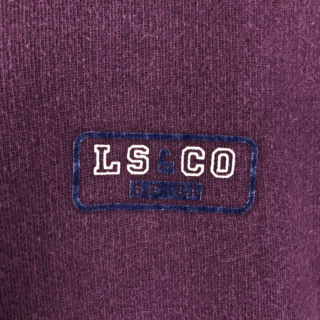 Levi's DRY GOODS Sweat Half-Zip Hoodie, Men's Size XL (approx.) cotton purple type Vintage Second Hand