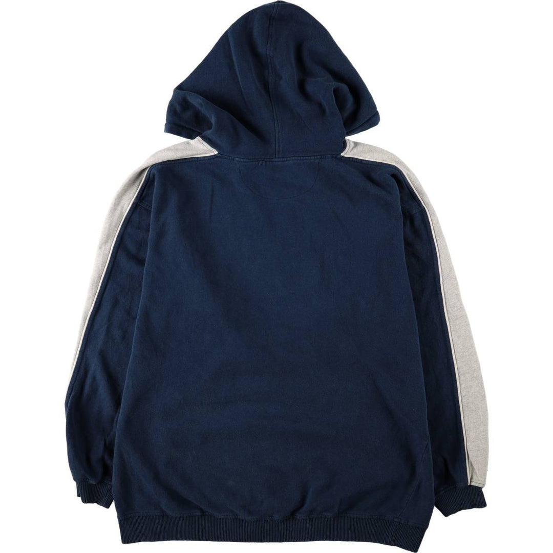 QuikSilver Sweat Pullover Hoodie, Men's Size L (approx.) cotton navy blue type Vintage Second Hand
