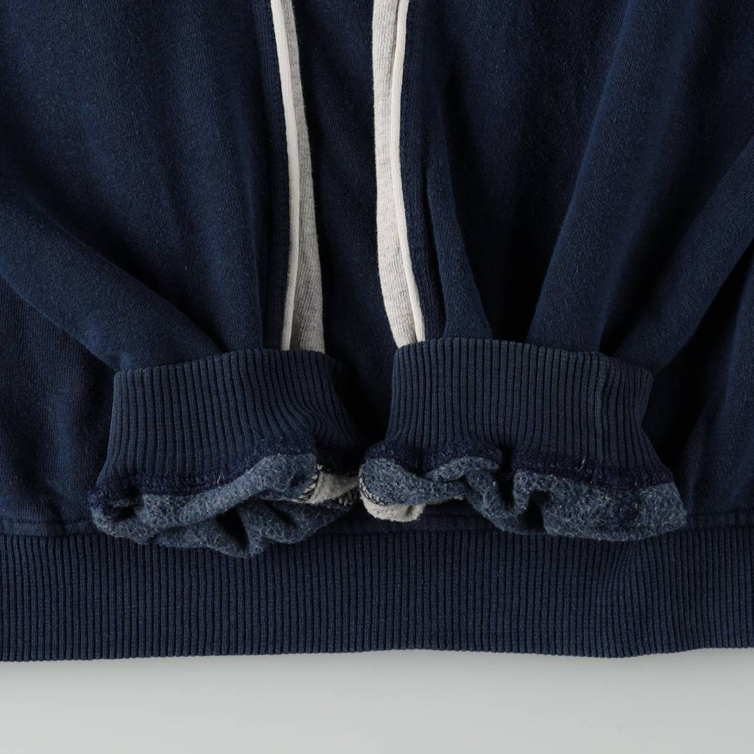 QuikSilver Sweat Pullover Hoodie, Men's Size L (approx.) cotton navy blue type Vintage Second Hand