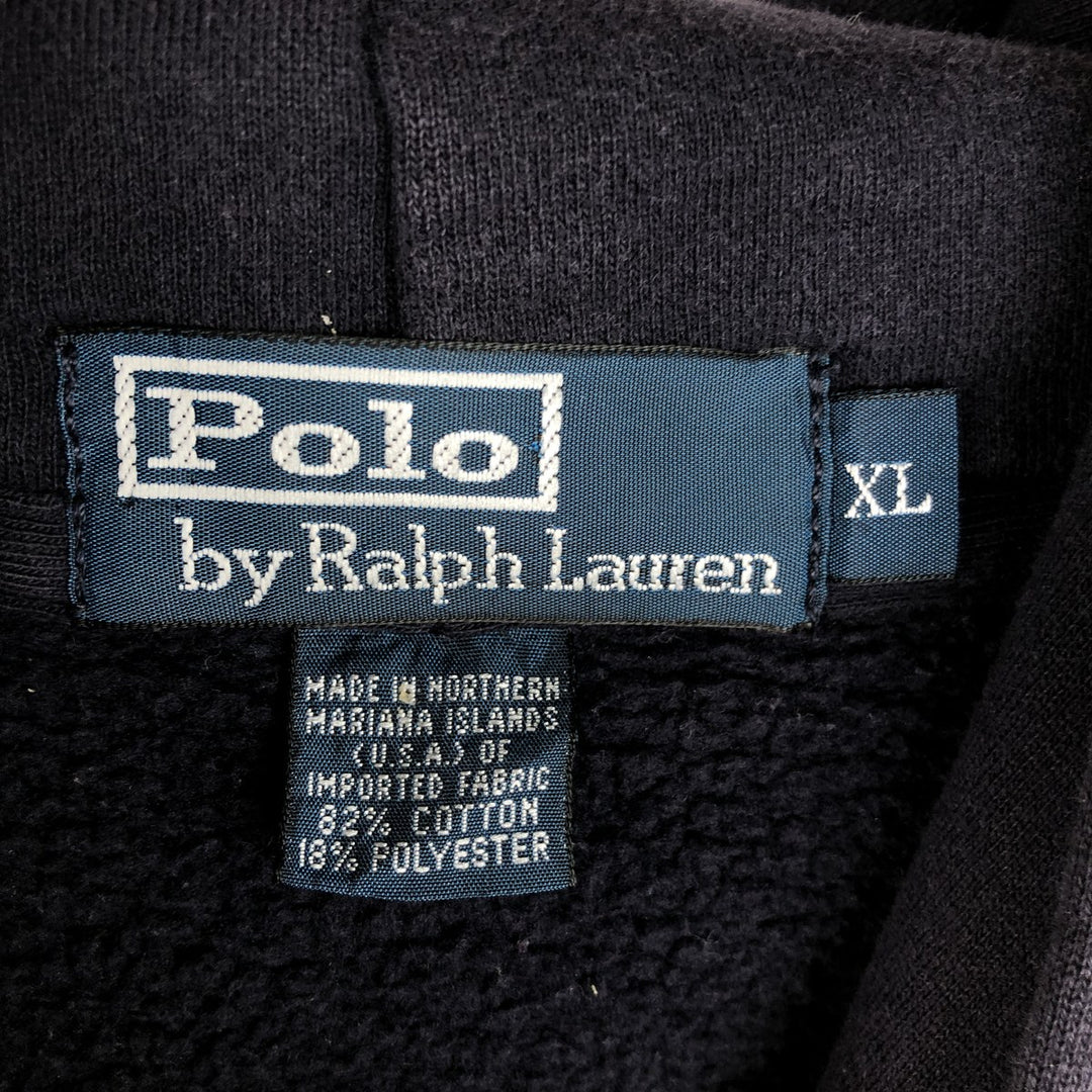 Ralph Lauren POLO by Ralph Lauren Sweatshirt Pullover Hoodie Men's XL cotton navy blue type Vintage Second Hand