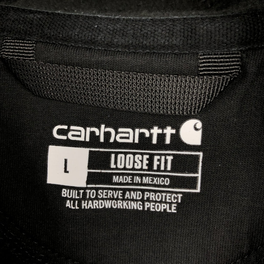 Carhartt Loose Fit Sweat Pullover Hoodie, Men's L size cotton black type Vintage Second Hand