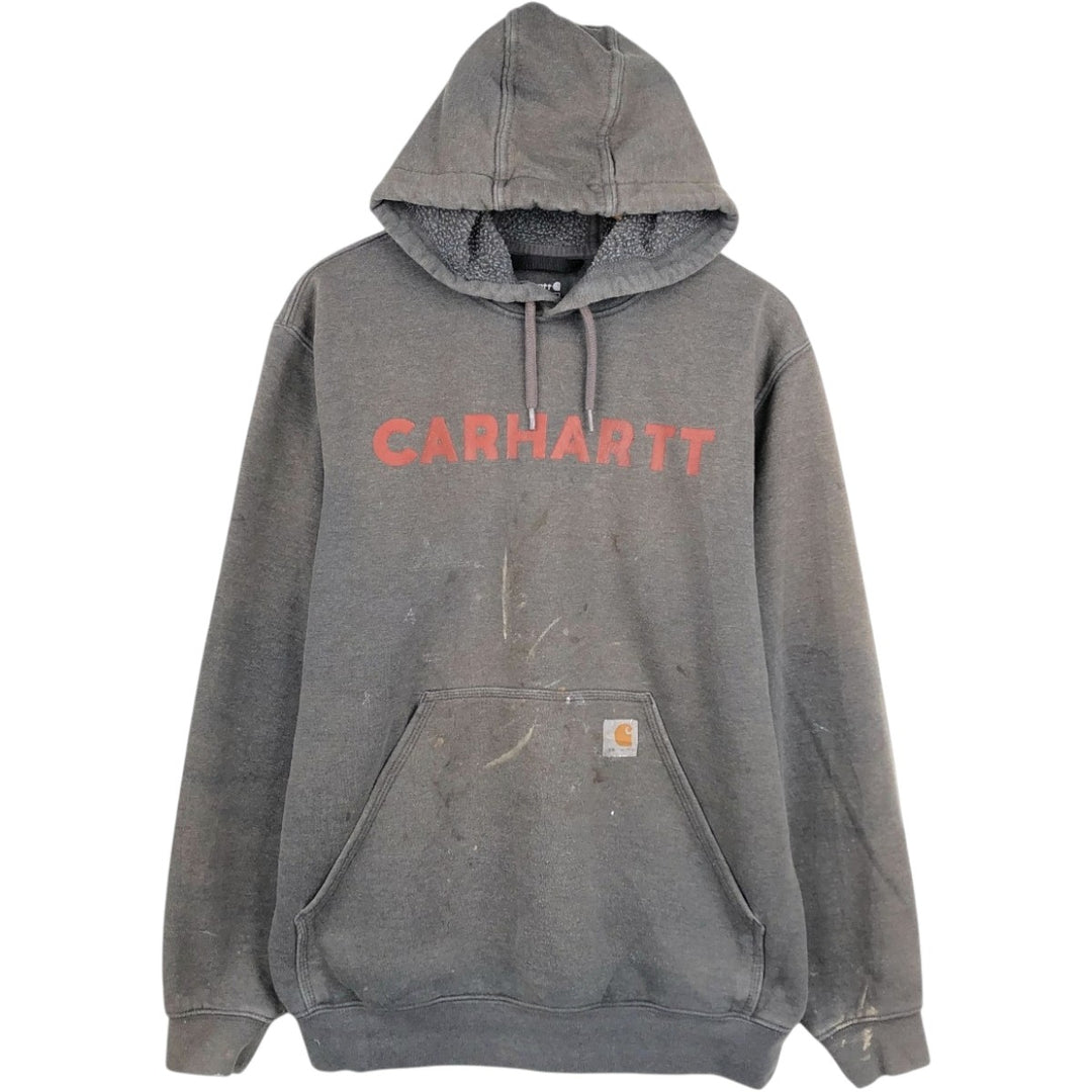 Carhartt Loose Fit Sweat Pullover Hoodie, Men's M Size cotton gray type Vintage Second Hand