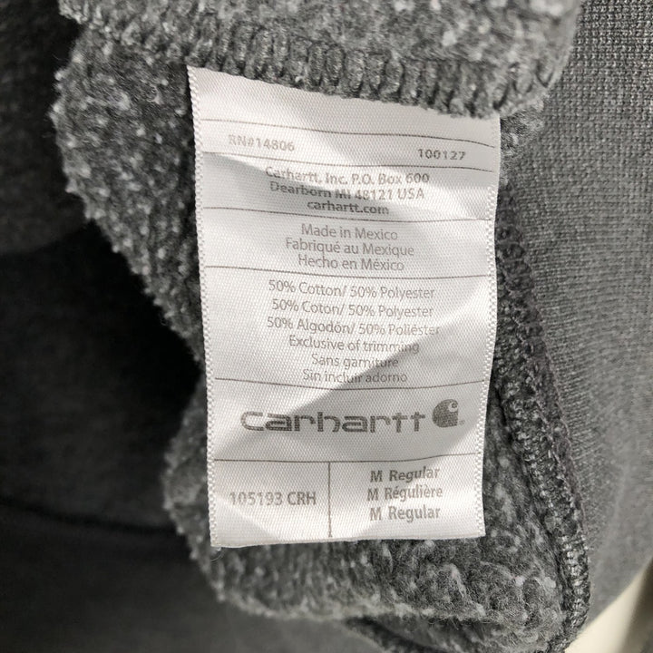 Carhartt Loose Fit Sweat Pullover Hoodie, Men's M Size cotton gray type Vintage Second Hand