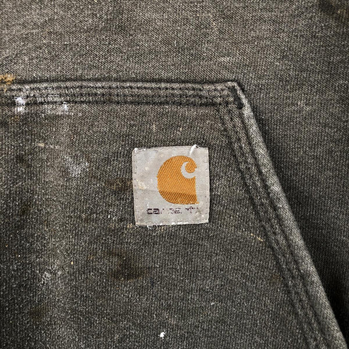 Carhartt Loose Fit Sweat Pullover Hoodie, Men's M Size cotton gray type Vintage Second Hand