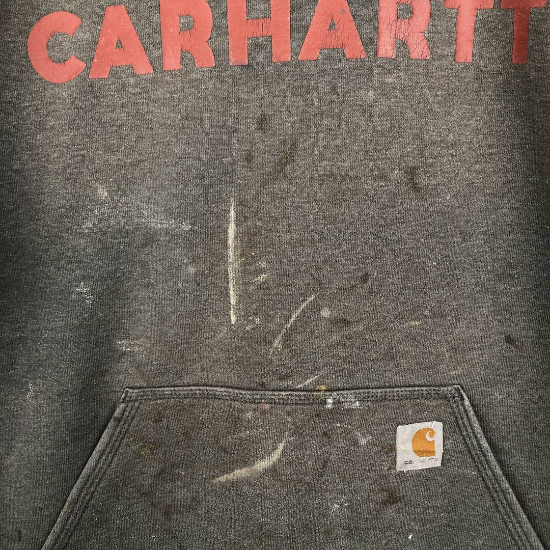 Carhartt Loose Fit Sweat Pullover Hoodie, Men's M Size cotton gray type Vintage Second Hand