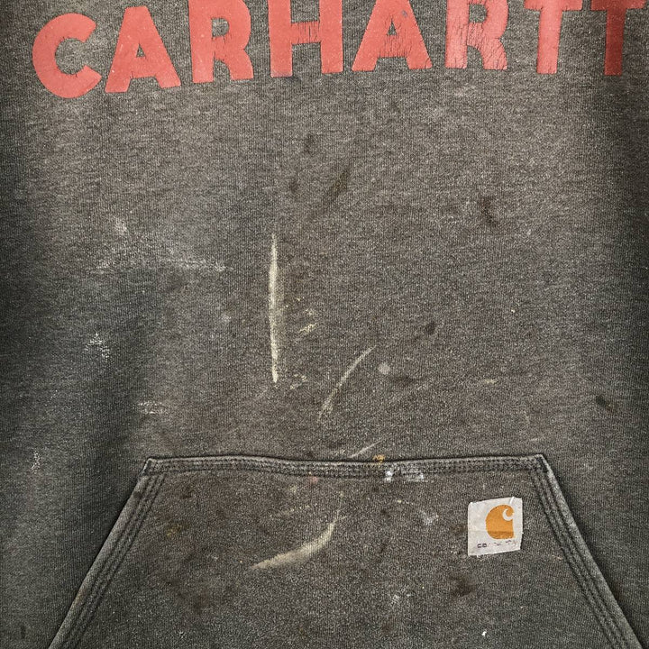 Carhartt Loose Fit Sweat Pullover Hoodie, Men's M Size cotton gray type Vintage Second Hand