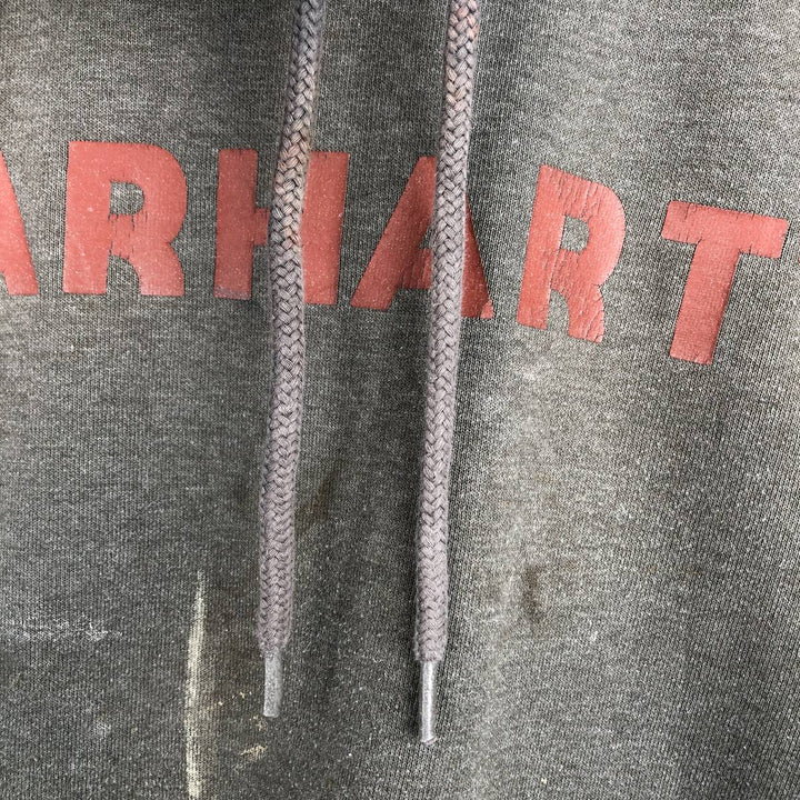 Carhartt Loose Fit Sweat Pullover Hoodie, Men's M Size cotton gray type Vintage Second Hand