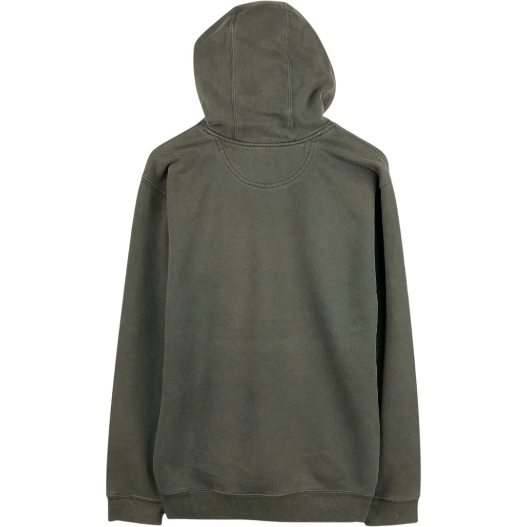 Carhartt Sweat Pullover Hoodie, Men's M Size cotton Khaki type Vintage Second Hand