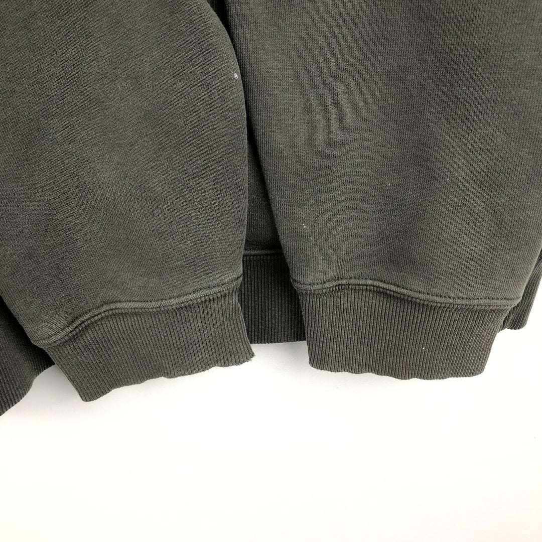 Carhartt Sweat Pullover Hoodie, Men's M Size cotton Khaki type Vintage Second Hand