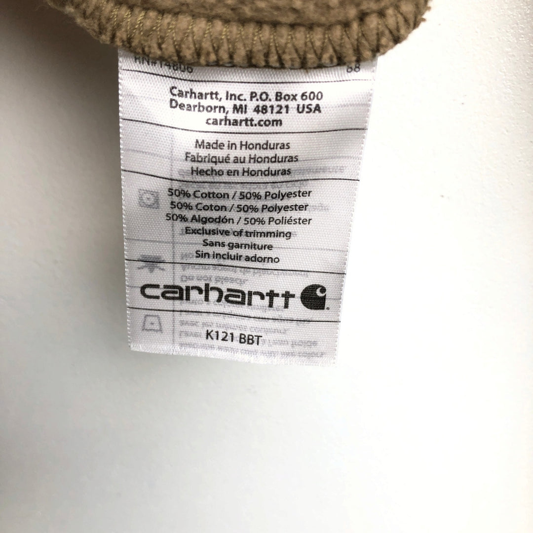 Carhartt Sweat Pullover Hoodie, Men's M Size cotton Beige type Vintage Second Hand