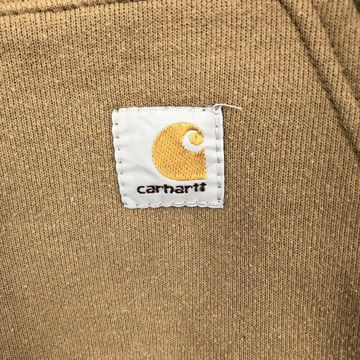 Carhartt Sweat Pullover Hoodie, Men's M Size cotton Beige type Vintage Second Hand