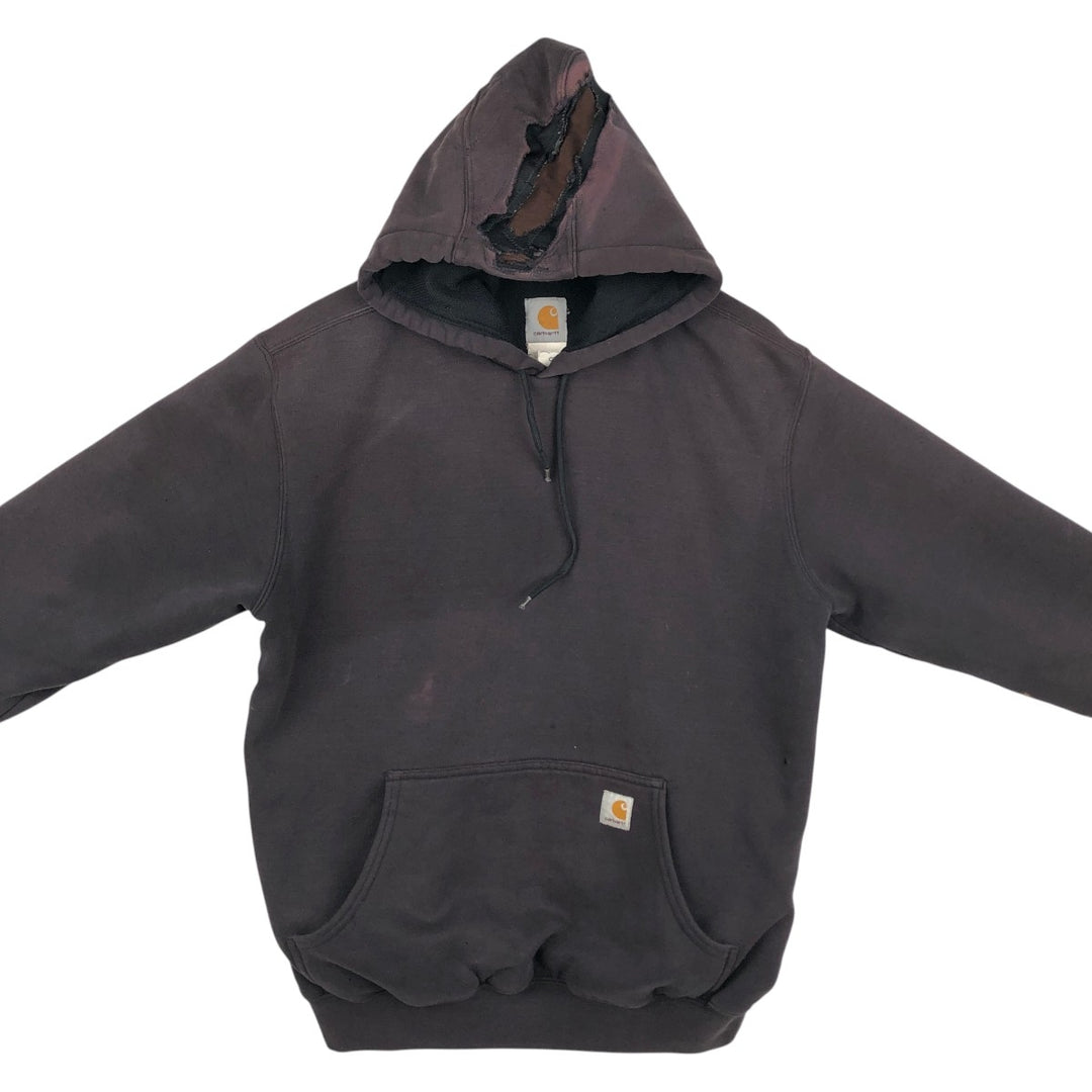 Carhartt Sweat Pullover Hoodie, Men's M Size cotton brown type Vintage Second Hand