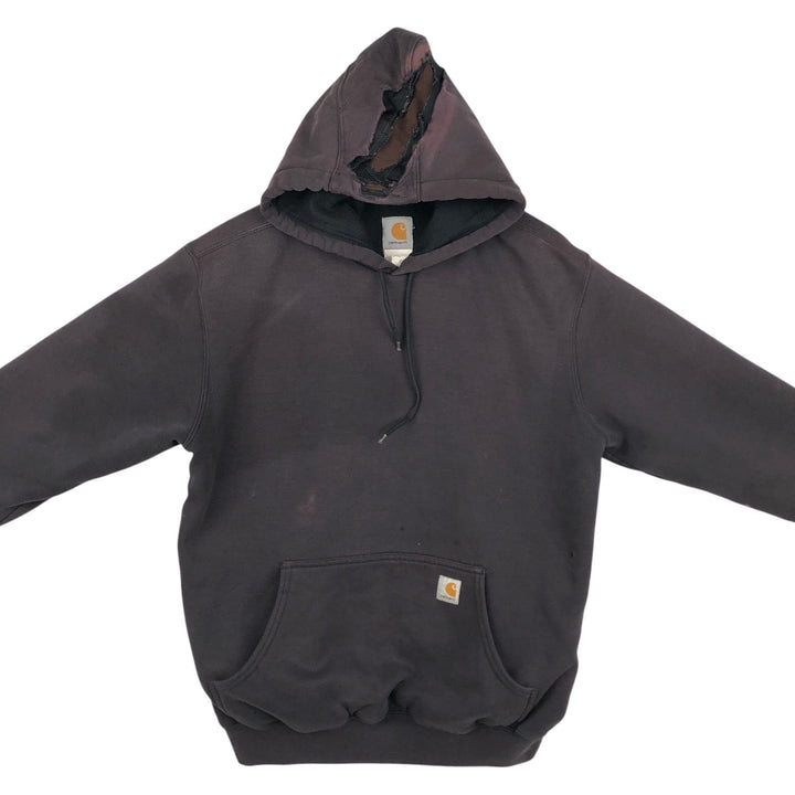 Carhartt Sweat Pullover Hoodie, Men's M Size cotton brown type Vintage Second Hand