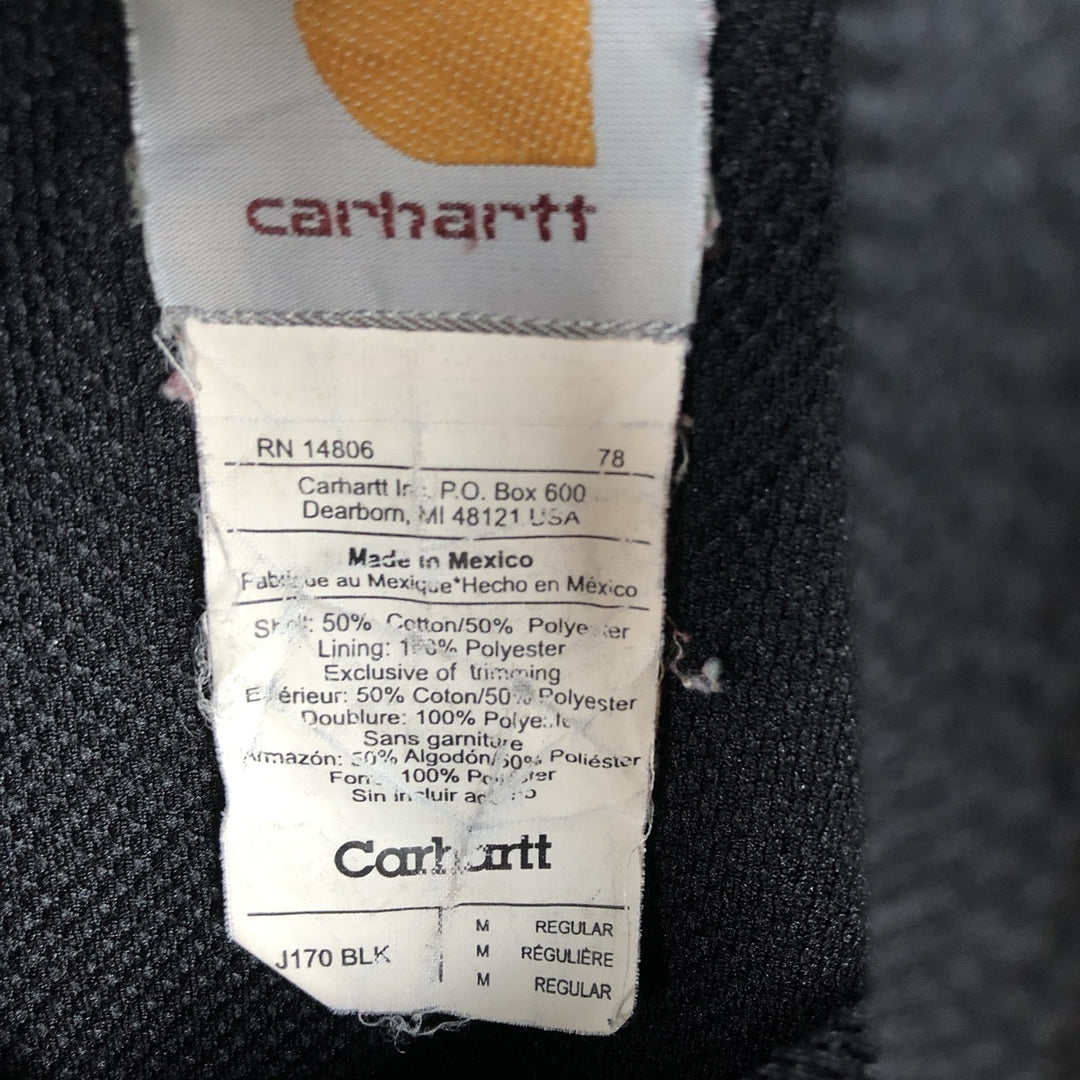 Carhartt Sweat Pullover Hoodie, Men's M Size cotton brown type Vintage Second Hand