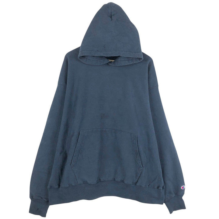 Champion PREMIUM REVERSE WEAVE Sweat Pullover Hoodie (Men's XXL equivalent) unclear navy blue type Vintage Second Hand