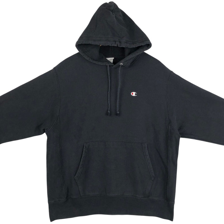 Champion REVERSE WEAVE Sweat Pullover Hoodie, Made in Honduras, Men's Size L (approx.) cotton black type Vintage Second Hand