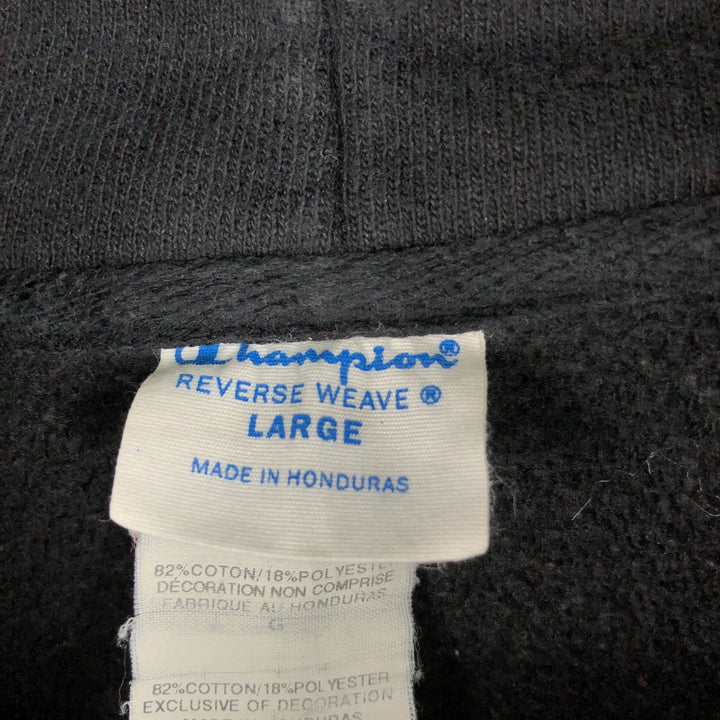 Champion REVERSE WEAVE Sweat Pullover Hoodie, Made in Honduras, Men's Size L (approx.) cotton black type Vintage Second Hand