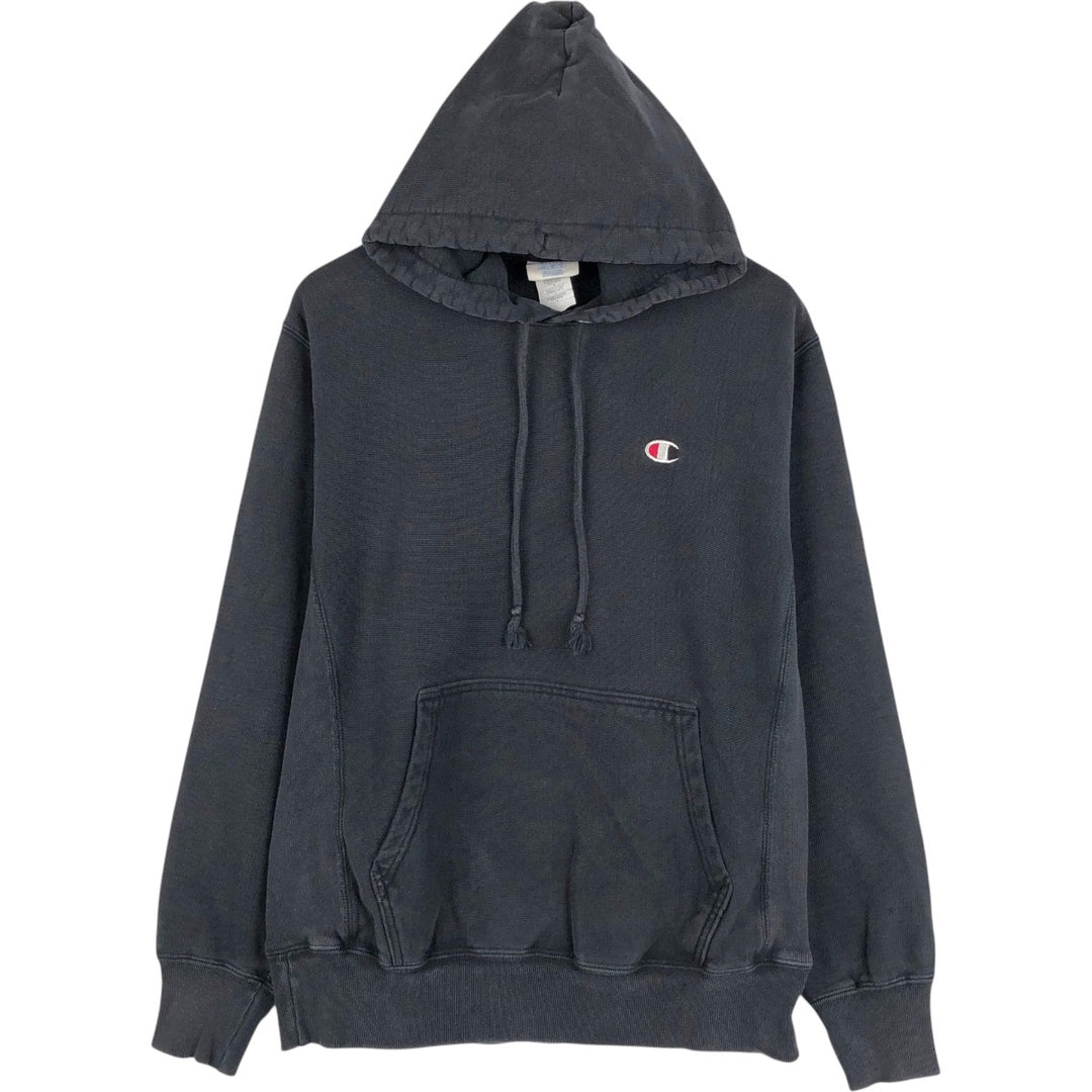 Champion REVERSE WEAVE Reverse Weave Sweat Pullover Hoodie Men's M cotton black type Vintage Second Hand