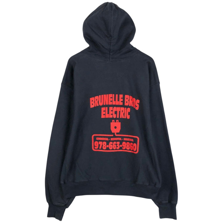 Champion PREMIUM REVERSE WEAVE Sweat Pullover Hoodie (Men's XL equivalent) cotton black type Vintage Second Hand