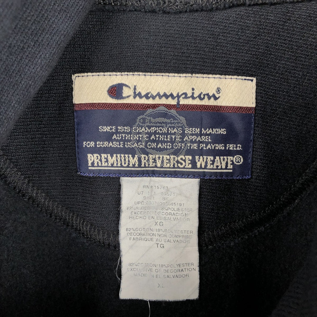 Champion PREMIUM REVERSE WEAVE Sweat Pullover Hoodie (Men's XL equivalent) cotton black type Vintage Second Hand