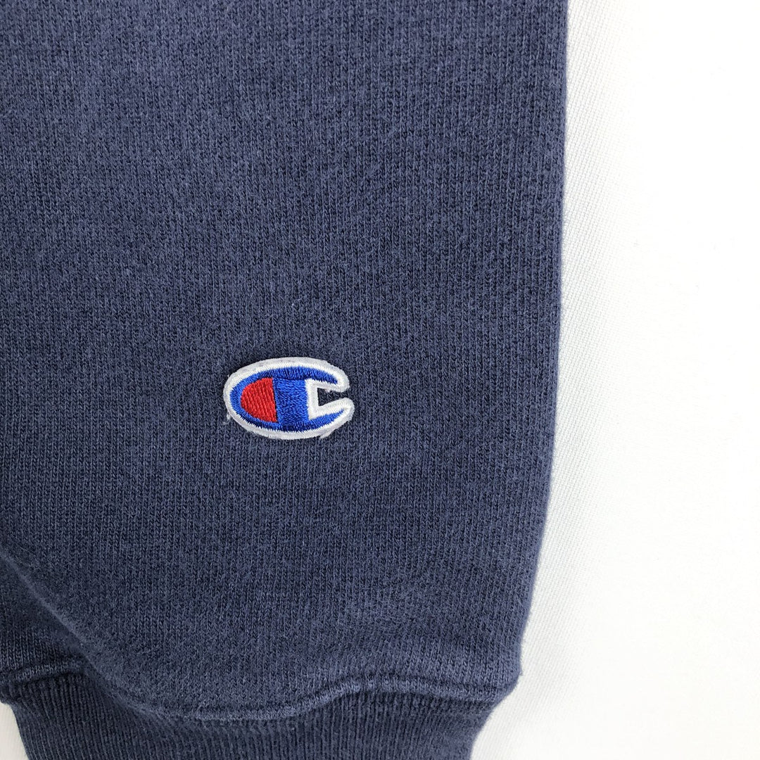 Champion REVERSE WEAVE Advertising Sweat Pullover Hoodie, Men's XL (approx.) cotton navy blue type Vintage Second Hand