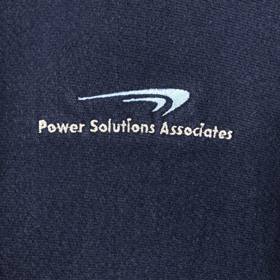 Champion REVERSE WEAVE Advertising Sweat Pullover Hoodie, Men's XL (approx.) cotton navy blue type Vintage Second Hand