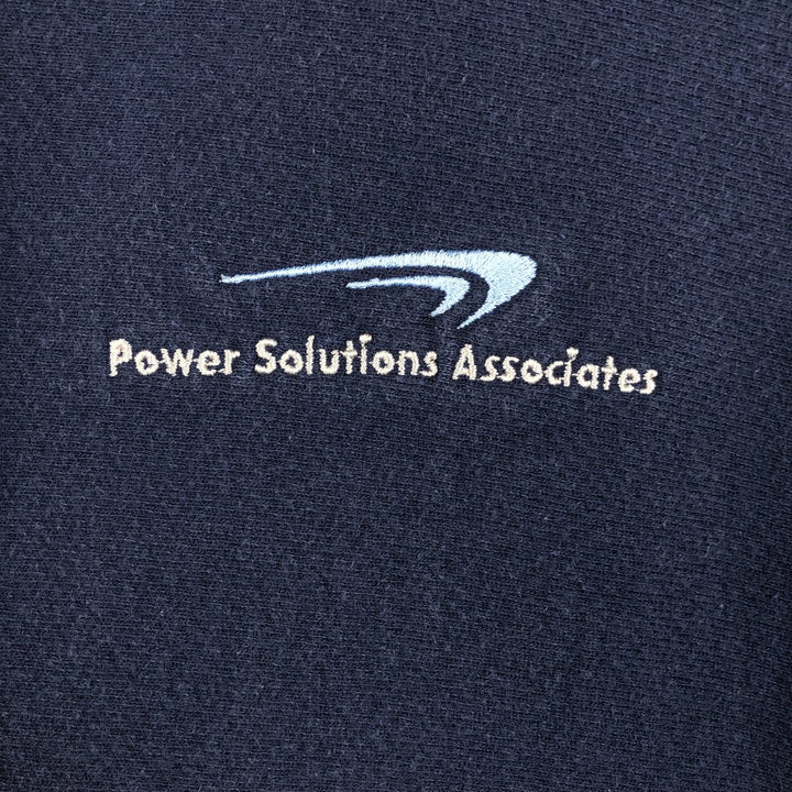 Champion REVERSE WEAVE Advertising Sweat Pullover Hoodie, Men's XL (approx.) cotton navy blue type Vintage Second Hand