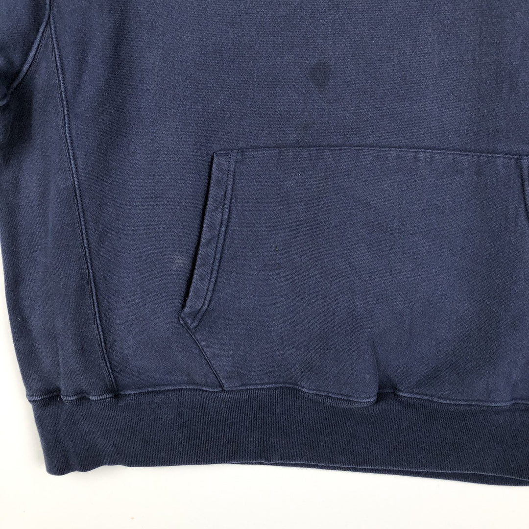 Champion REVERSE WEAVE Advertising Sweat Pullover Hoodie, Men's XL (approx.) cotton navy blue type Vintage Second Hand