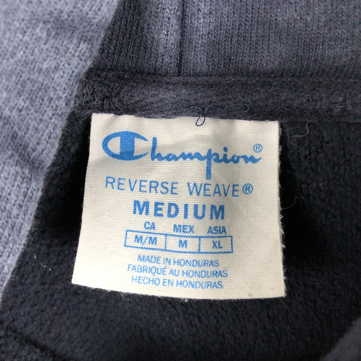 Champion Reverse Weave Reverse Weave Blank Sweatshirt Hoodie, Men's Size Medium unclear navy blue type Vintage Second Hand