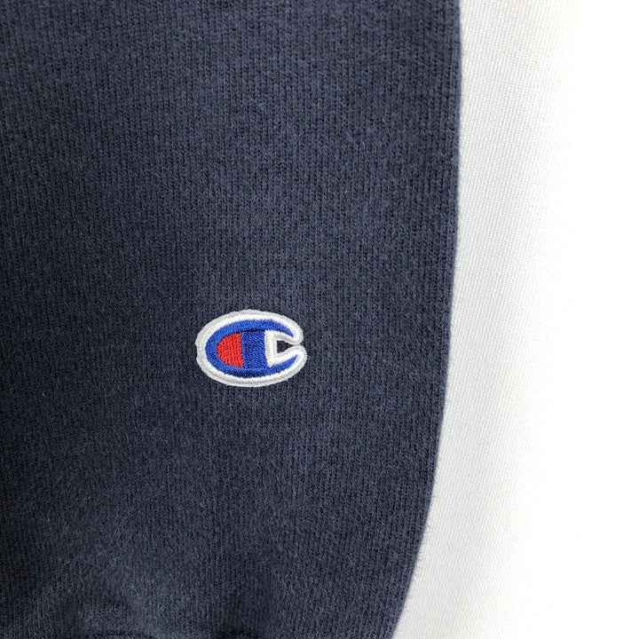 Champion Reverse Weave Reverse Weave Blank Sweatshirt Hoodie, Men's Size Medium unclear navy blue type Vintage Second Hand